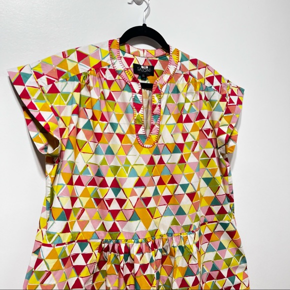 SALONI Printed Ashley B Shift Dress Size 2 in Multicolor - Picture 8 of 14